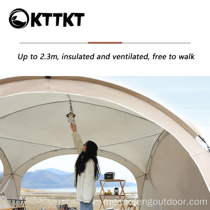 Orana ivelany sy ny Fiarovana ny masoandro Dome Canopy